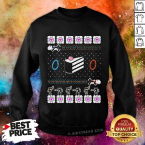 Awesome The Christmas Cake Is A Lie Portal Sweatshirt