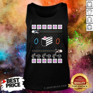Awesome The Christmas Cake Is A Lie Portal Tank-top
