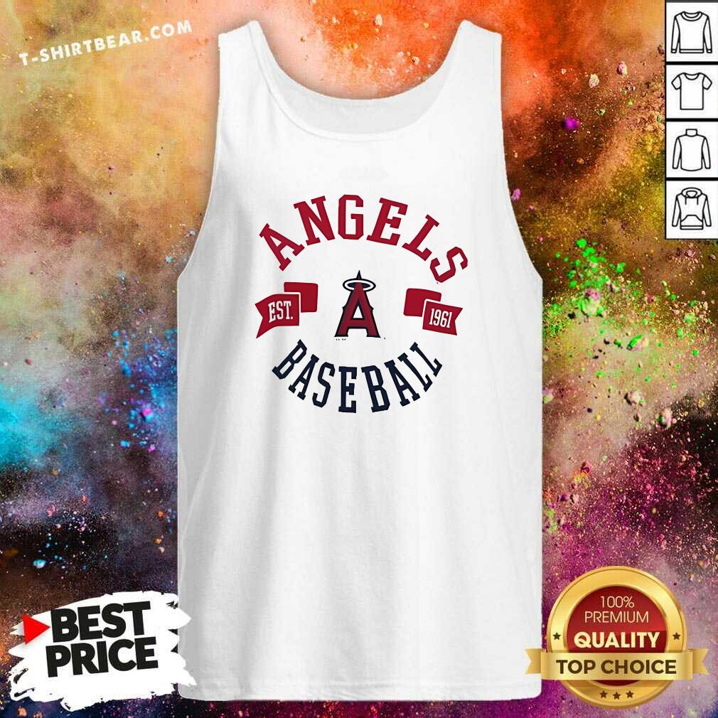 Funny Los Angeles Angels G-III 4her By Carl Banks Team Logo Tank-top