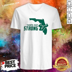 Funny South Florida Bulls Tampa Bay Strong Hurricane Relief V-neck