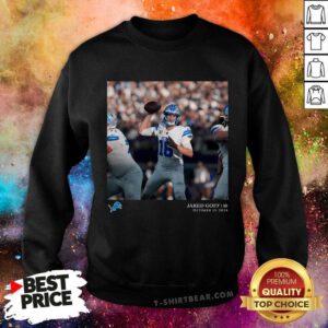 Good Jared Goff Black Detroit Lions NFL Flash Features Week Sweatshirt