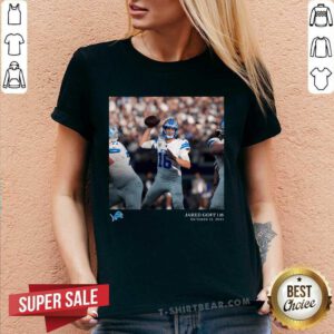 Good Jared Goff Black Detroit Lions NFL Flash Features Week V-neck