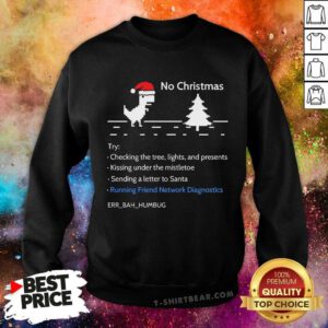 Good No Christmas Internet Dinosaur Game Sweatshirt