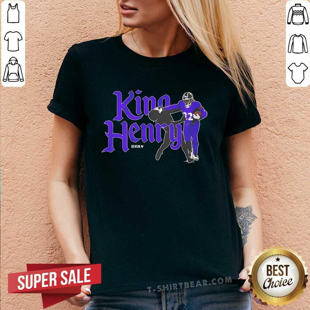 Hot Baltimore Ravens Derrick Henry King Henry V-neck