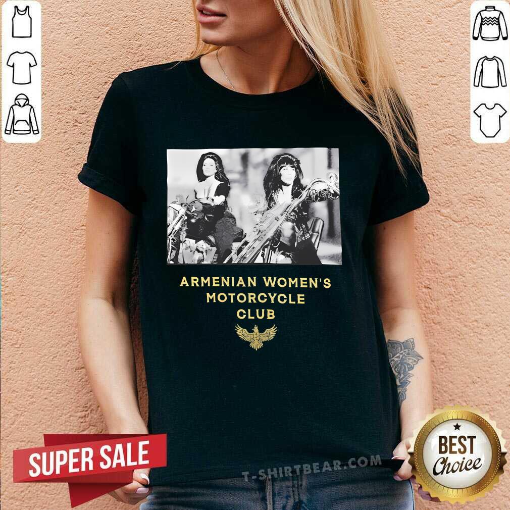 Nice K And Cher Armenian Women's Motorcycle Club Kim V-neck