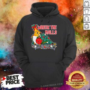 Nice Parrot Wrecks The Halls I Whitebellied Caique Christmas Hoodie