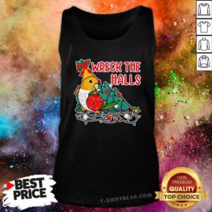 Nice Parrot Wrecks The Halls I Whitebellied Caique Christmas Tank-top