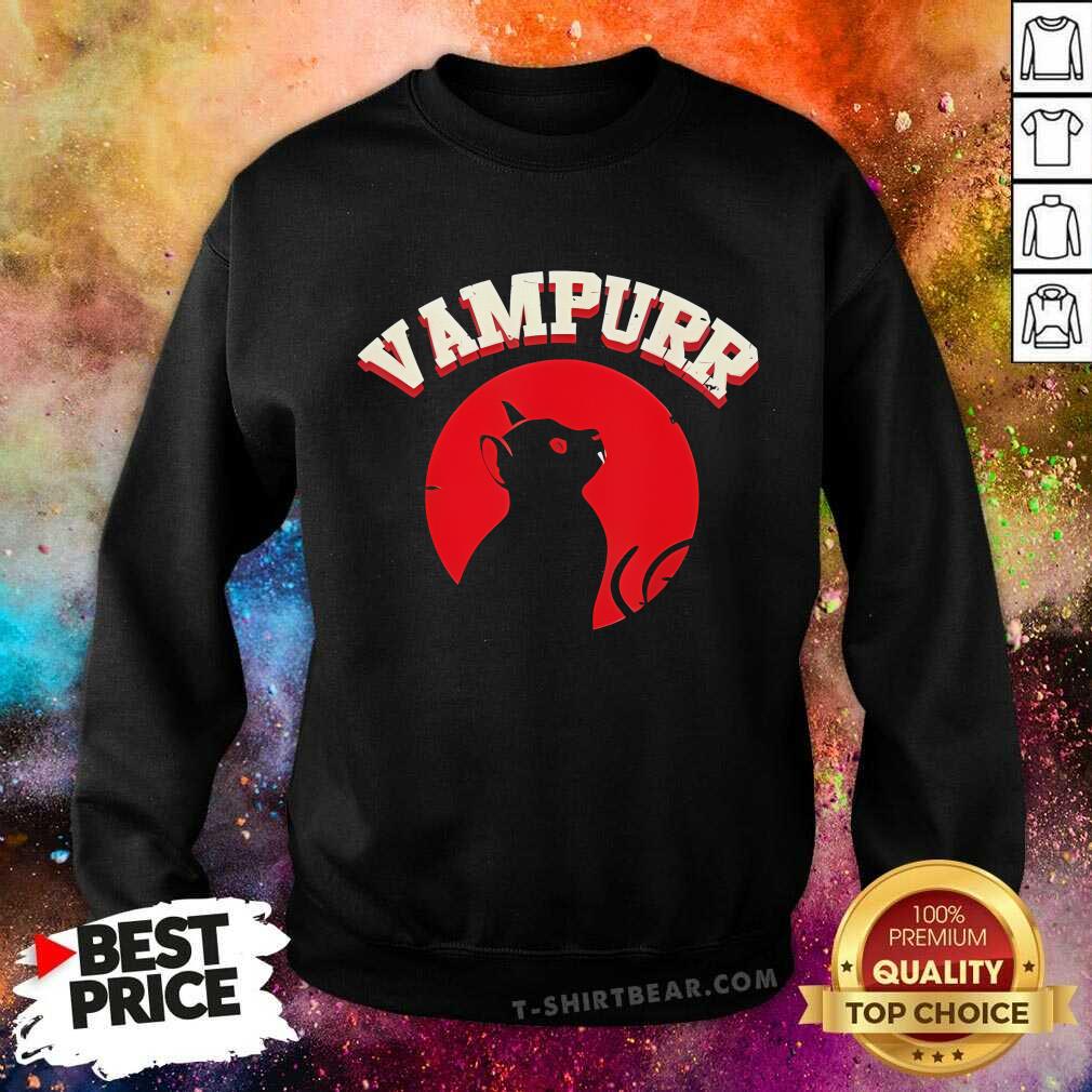 Nice Vampurr Cat Vampire Funny Design Gift Ideas Sweatshirt