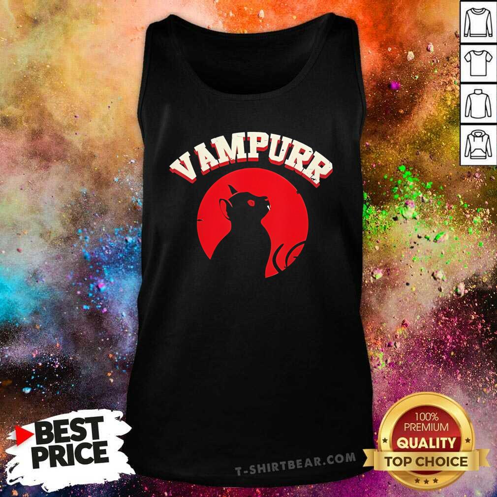 Nice Vampurr Cat Vampire Funny Design Gift Ideas Tank-top