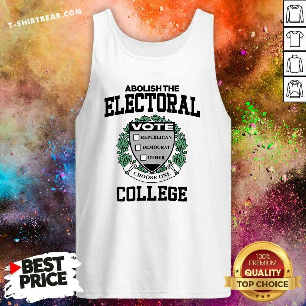 Official Abolish The Electoral Vote Republican Democrat Tank-top