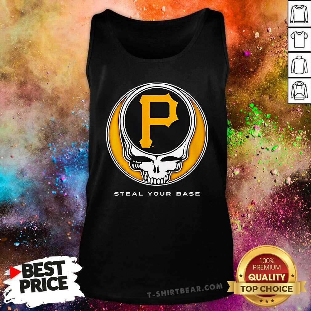 Official Pittsburgh Pirates Grateful Dead Steal Your Base Tank-top