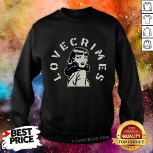 Official Sabotage Lovecrimes Stencil Girl Sweatshirt