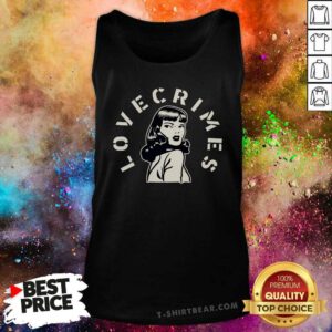 Official Sabotage Lovecrimes Stencil Girl Tank-top