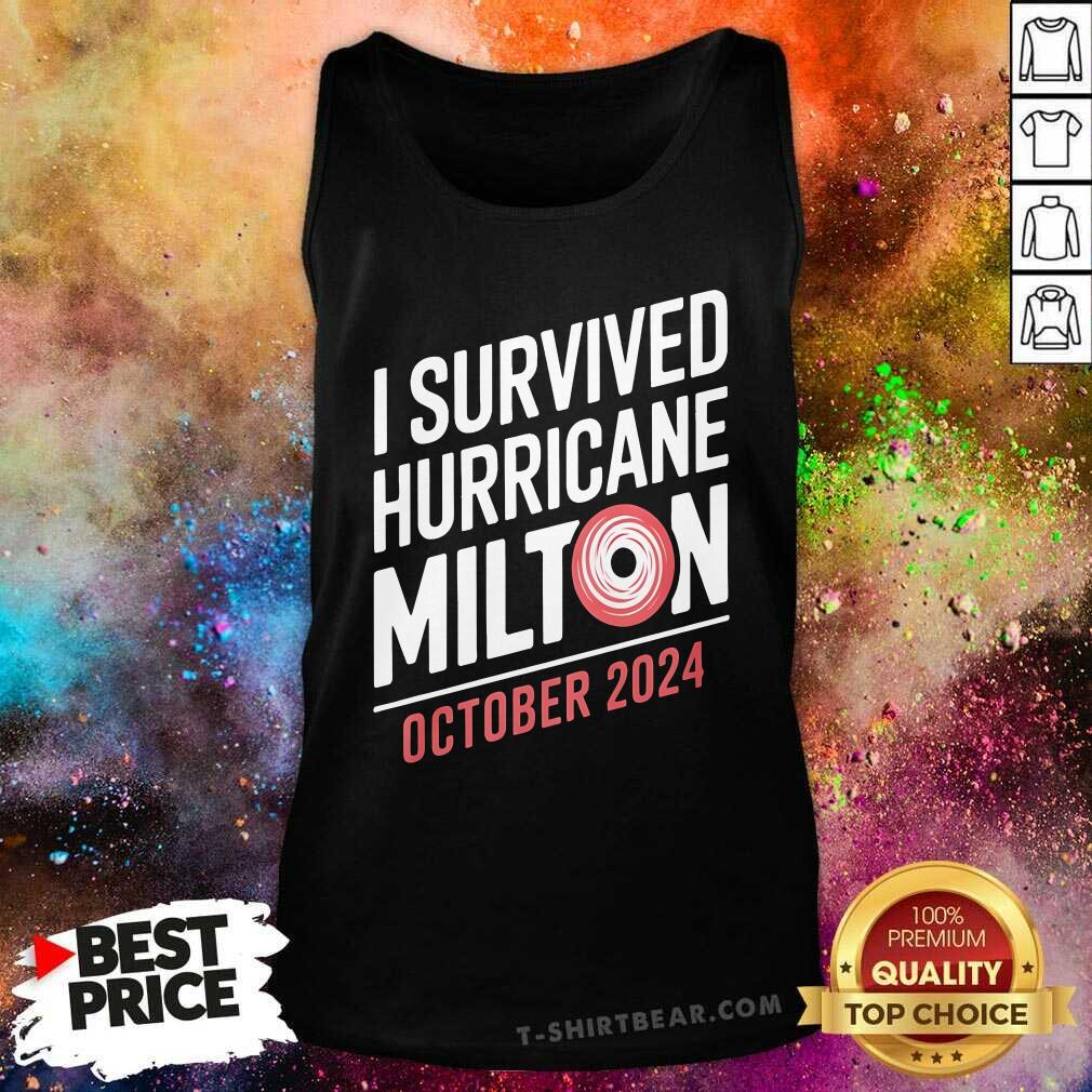 Official United State I Survived Hurricane Milton October 2024 Tank-top