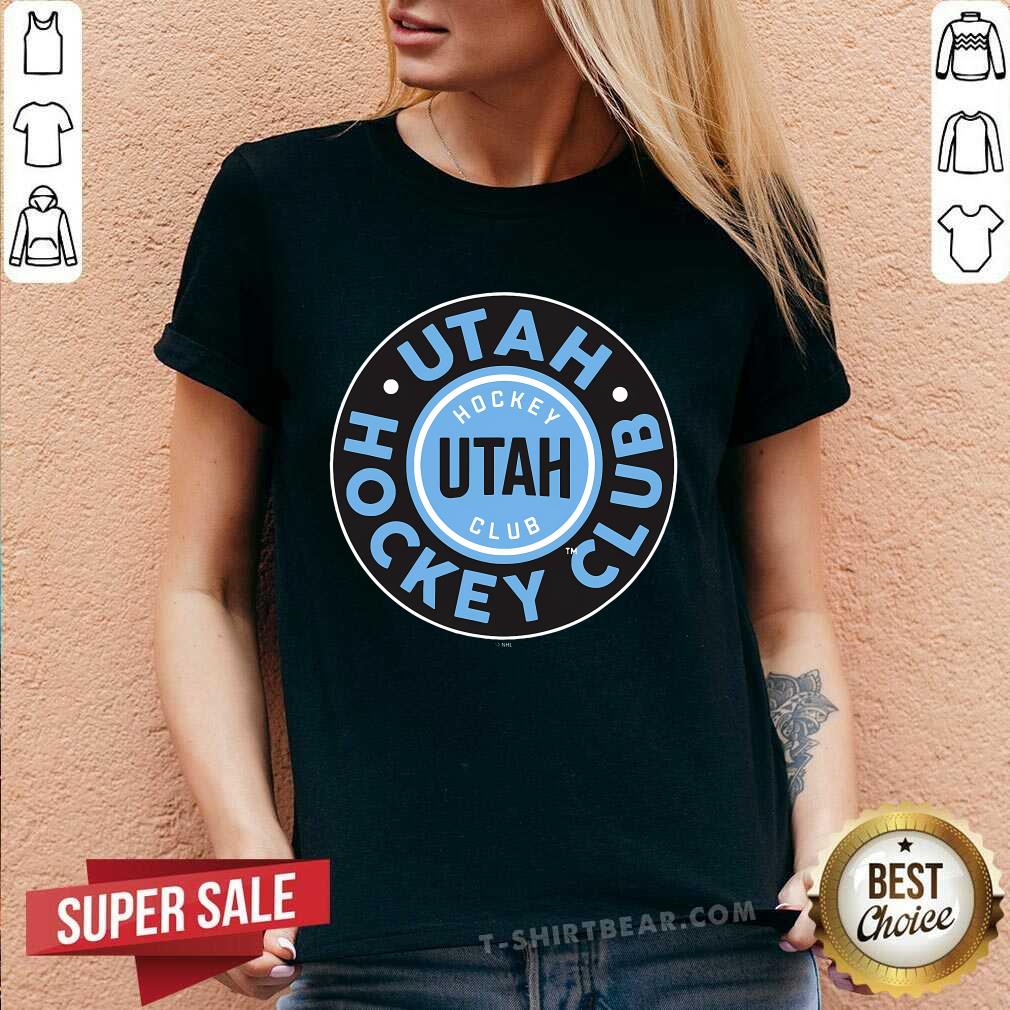 Official Utah Hockey Club Symbol Dark Heather V-neck