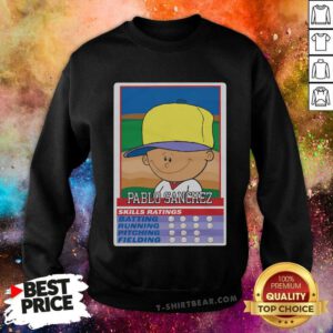 Original Backyard Baseball Pablo Sanchez Baseball Card Sweatshirt