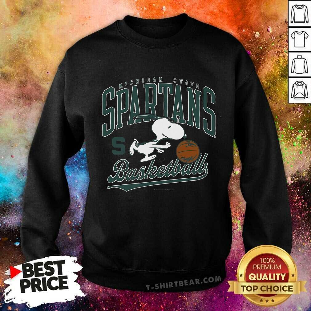 Original Michigan State Spartans Basketball Snoopy Sweatshirt
