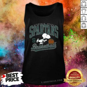 Original Michigan State Spartans Basketball Snoopy Tank-top