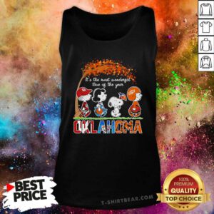 Original Snoopy Fall Oklahoma Sports The Most Wonderful Of The Year Halloween Tank-top