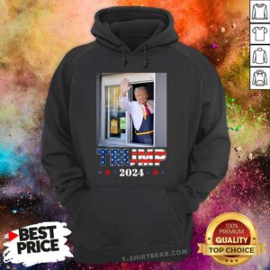 Premium Donald Trump Works The Fry Station And Holds A Drivethru Hoodie