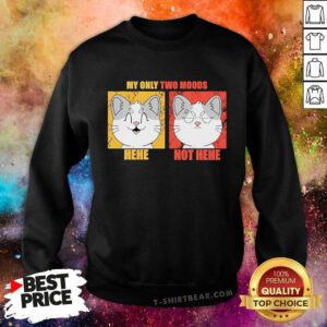 Pretty My Only Two Moods Hehe Not Hehe Sweatshirt