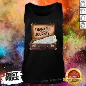 Pretty Thankful For The Journey Adventure Travel Map Thanksgiving Tank-top