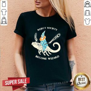 Top Reject Society Become Wizard V-neck