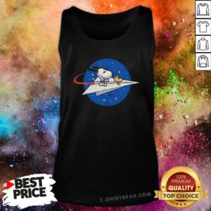 Awesome Cute Snoopy Space Voyager Tank-top
