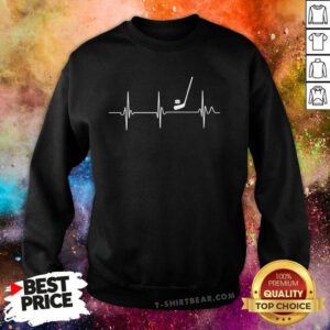 Awesome Hockey Heartbeat Hockey Player Sweatshirt
