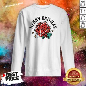 Funny Polyhedral Dice Merry Gritmas Xmas Christmas Sweatshirt