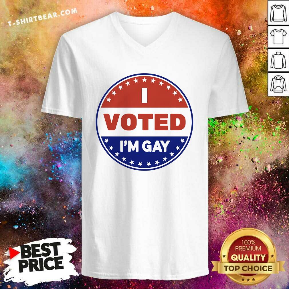 Hot I Voted I'm Gay V-neck
