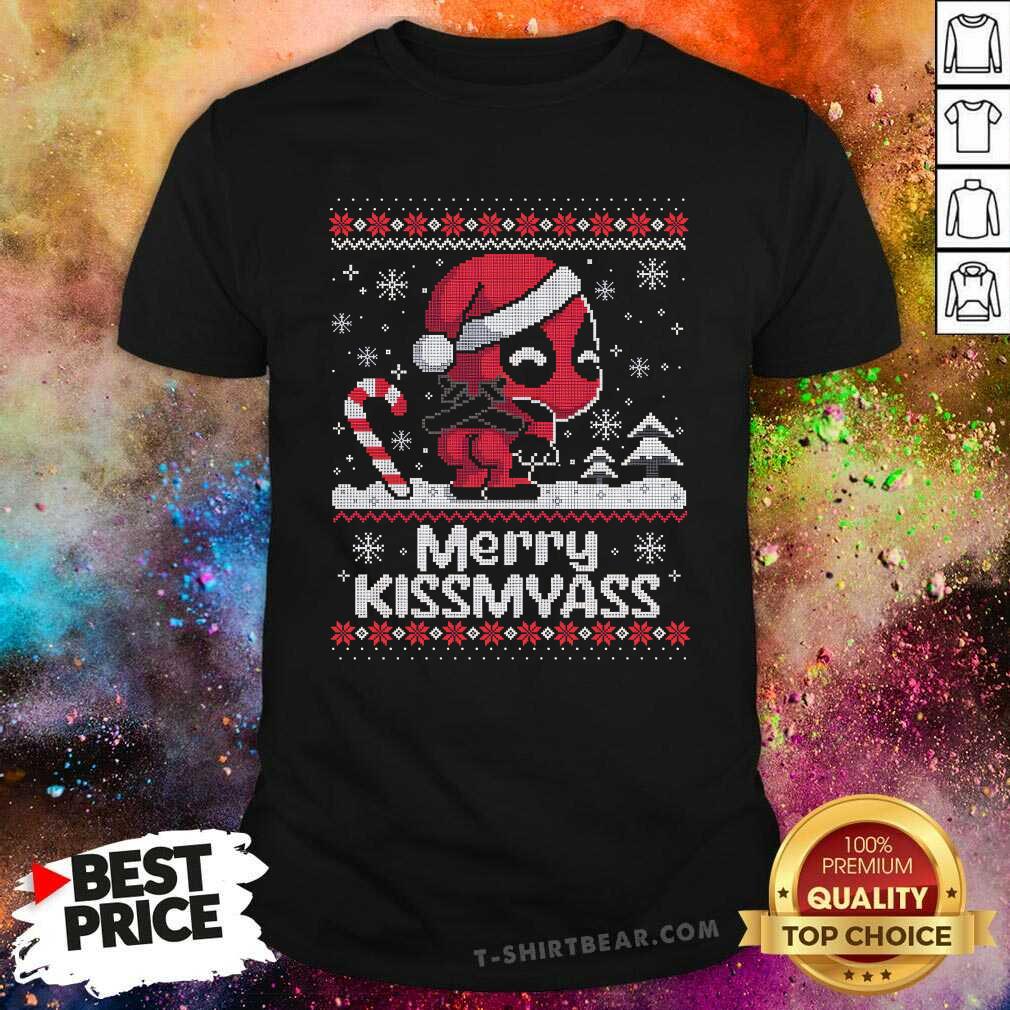 Hot Merry Kissmyass Deadpool Christmas T-Shirt