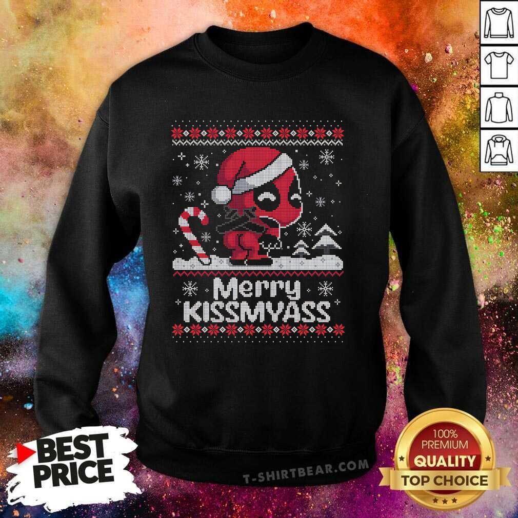 Hot Merry Kissmyass Deadpool Christmas Sweatshirt