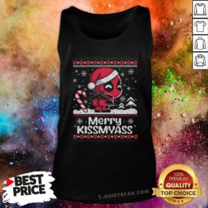 Hot Merry Kissmyass Deadpool Christmas Tank-top
