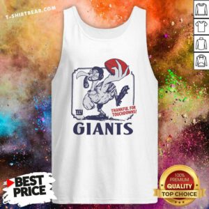 Hot New York Giants Thankful For Touchdowns Tank-top