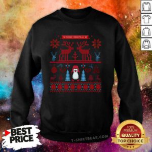 Nice Festive Christmas Pixel Knit Sweatshirt
