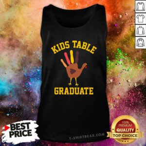 Nice Table Graduate Thanksgiving Turkey Handprint Tank-top