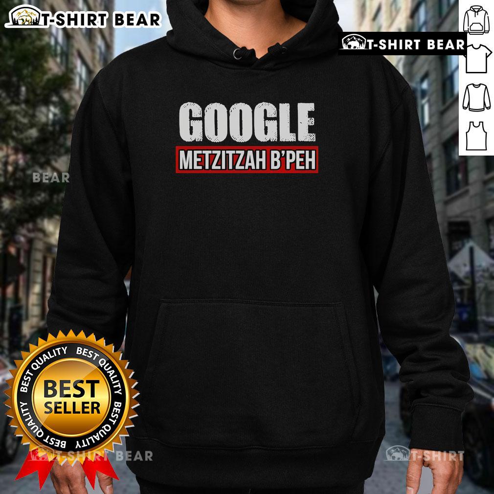 Official Google Metzitzah Bpeh Hoodie featuring stylish design and vibrant colors, perfect for casual wear.