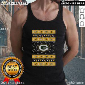 Official Green Bay Packers holiday Christmas tank top featuring team colors and festive design for fans and gifts.