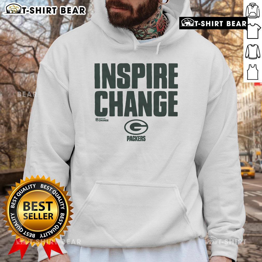 Alt Text: Official Green Bay Packers Inspire Change Hoodie featuring team colors and logo, perfect for fans and supporters.