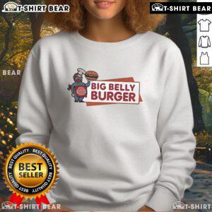 Alt Text: Official Jennifer Holland Big Belly Burger Sweatshirt featuring a cozy design and vibrant graphics for fans.