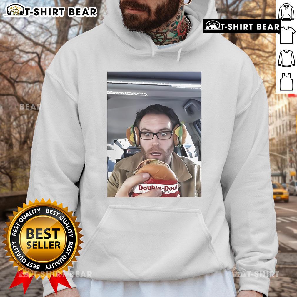 Official Joshua Gates Hamburger Hoodie featuring a stylish design and vibrant colors, perfect for fans and casual wear.