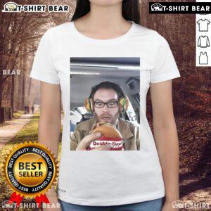 Official Joshua Gates Hamburger Ladies Tee featuring a stylish design, perfect for fans and casual wear.