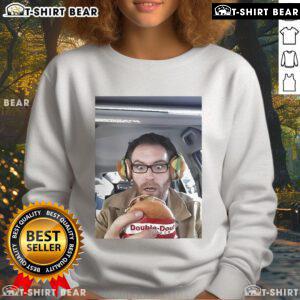 Official Joshua Gates Hamburger Sweatshirt featuring a playful design, perfect for fans of Joshua Gates and cozy fashion.