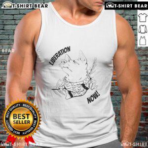 Official Liberation Now Dog Tank Top featuring a vibrant design, perfect for stylish pet wear and summer outings.