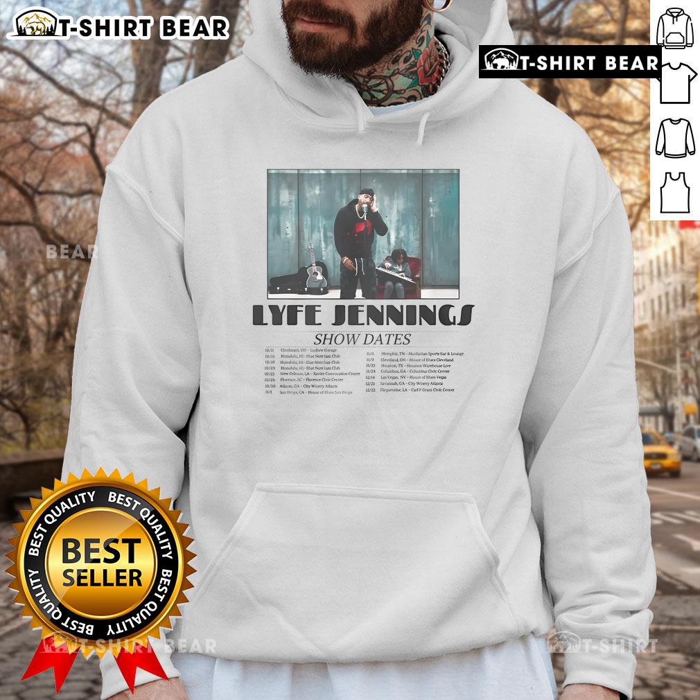 Official Lyfe Jennings Tour 2024 Hoodie featuring stylish design and vibrant colors, perfect for fans and concert-goers.