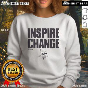 Official Minnesota Vikings Inspire Change NFL Sweatshirt showcasing team logo and vibrant colors for fans.