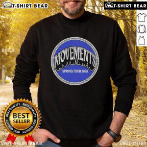 Official Movements Spring 2025 Tour Sweatshirt featuring vibrant design and stylish fit for fans and fashion lovers.
