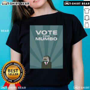 Official Mumbo Jumbo Season 7 Vote for Mumbo Ladies Tee featuring vibrant design and fan-favorite graphics.