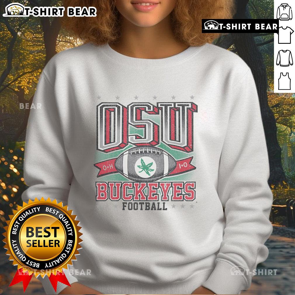 Official Ohio State Buckeyes football regional sweatshirt in red, featuring the iconic Buckeyes logo and comfortable design.